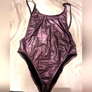 Worn Once Ever! Medium Dipping Daisy's Swimwear Chrome Purple Swimsuit